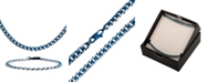 INOX Men's Curb Chain Necklace and Bracelet Set